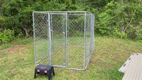 chainlink dog kennle chain link with privacy screen How To Turn A Dog Run Into A Chicken Coop or Pen
